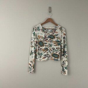 Free People We The Free Dreamed Of You Tee Teal Combo Size Small